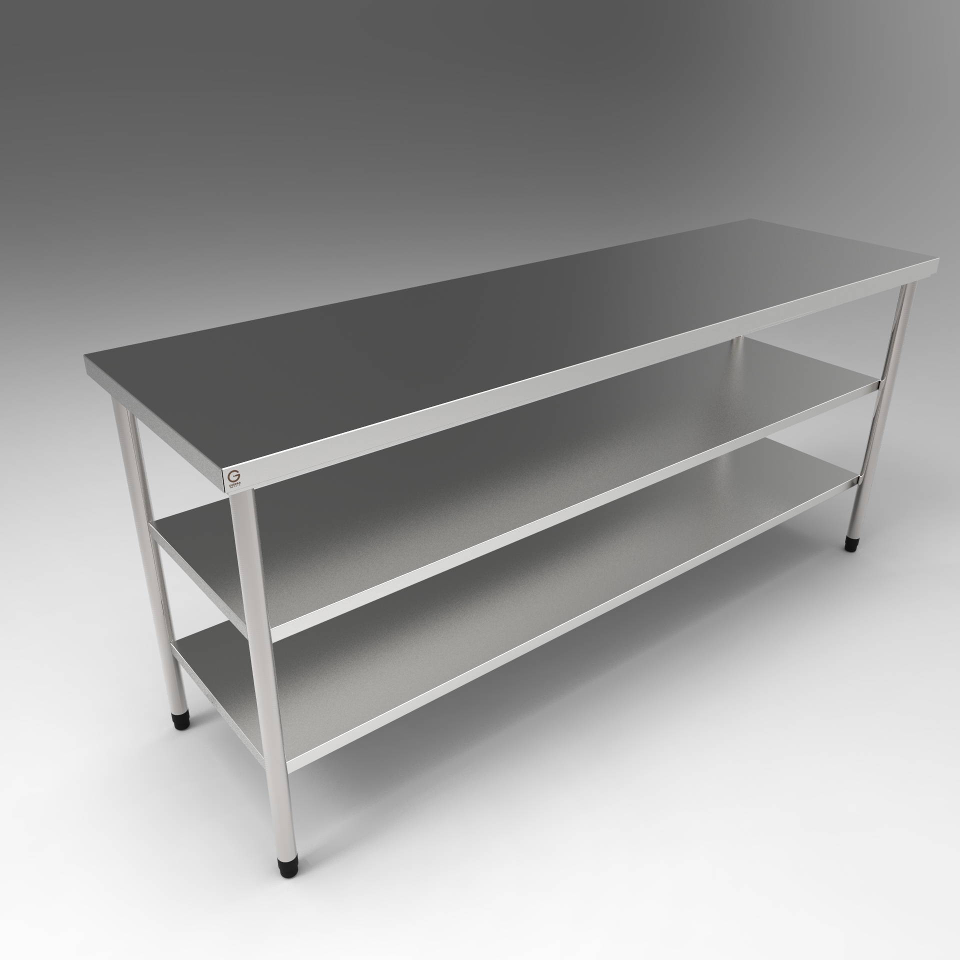 MESA DE TRABALHO C/ 2 PLANOS S/ ESPELHO