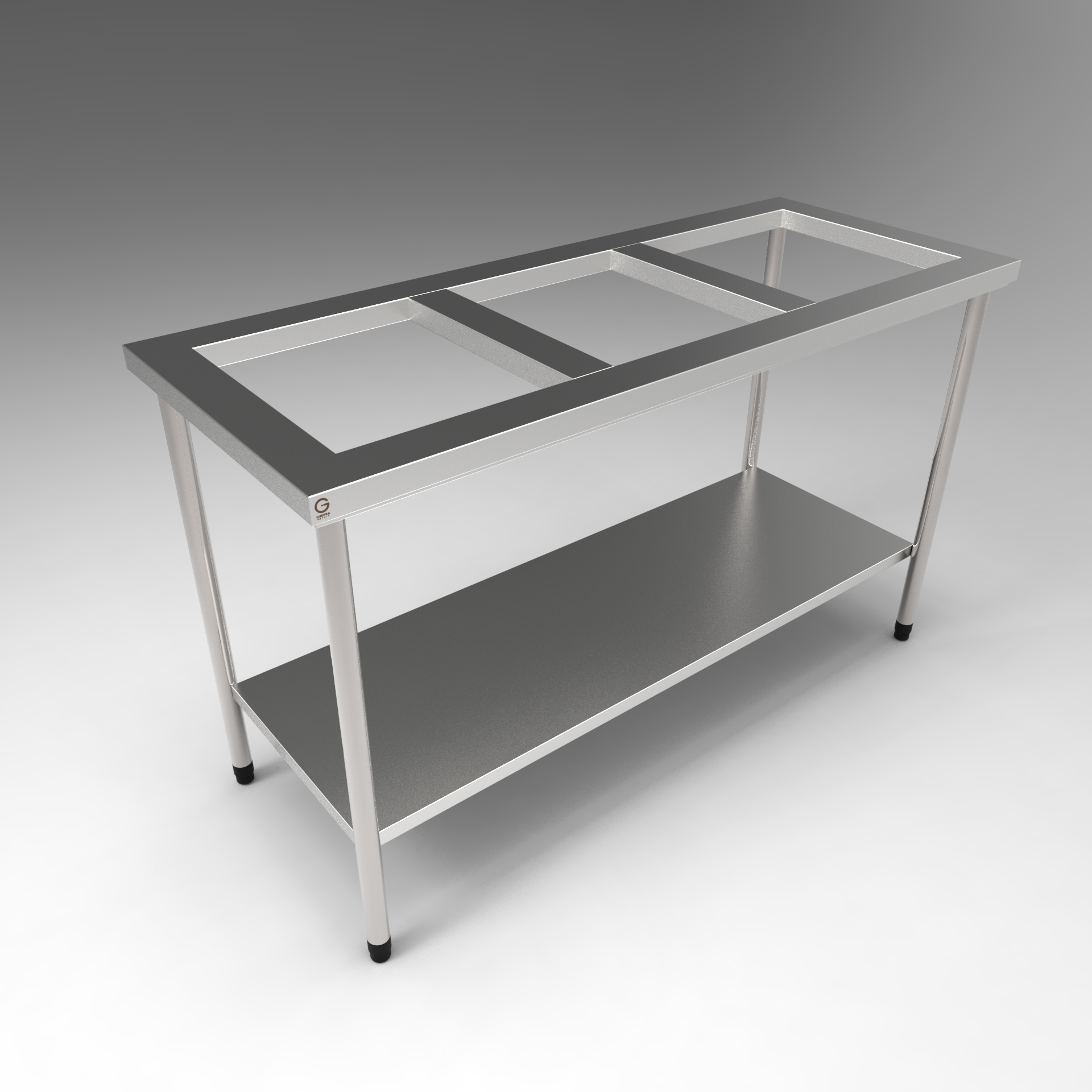 MESA ESQUELETO C/ PLANO INFERIOR
