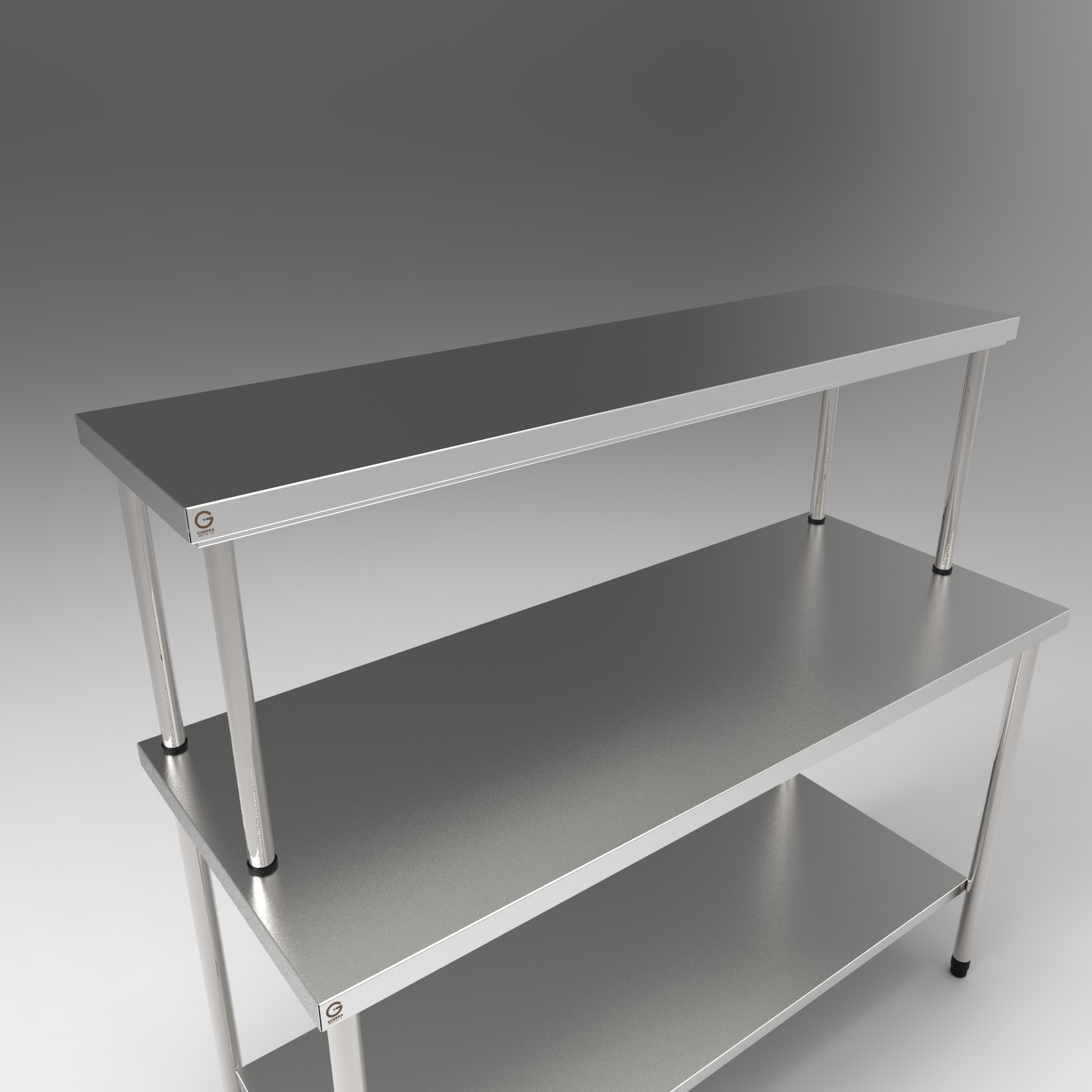 MESA C/ PRATELEIRA S/ ESPELHO C/ MONTANTE