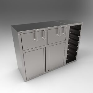 LIXEIRA BASCULANTE COM PORTA BANDEJAS